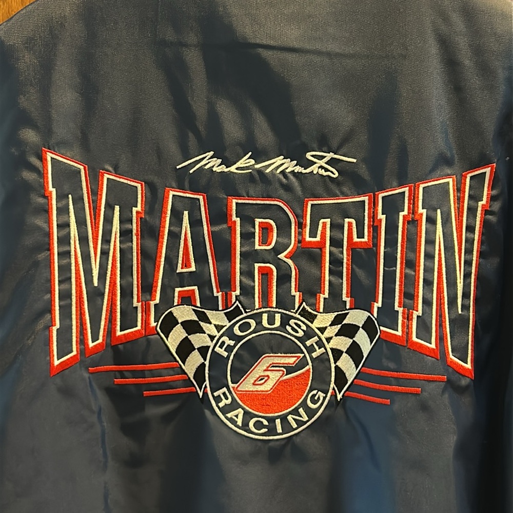 Vintage Nutmeg Racing Martin NASCAR Jacket. Rough Racing Martin #6. Size XL - Picture 7 of 17